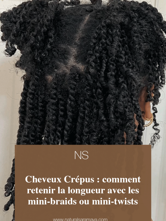 Cheveux Crépus : comment retenir la longueur avec les mini-braids ou mini-twists